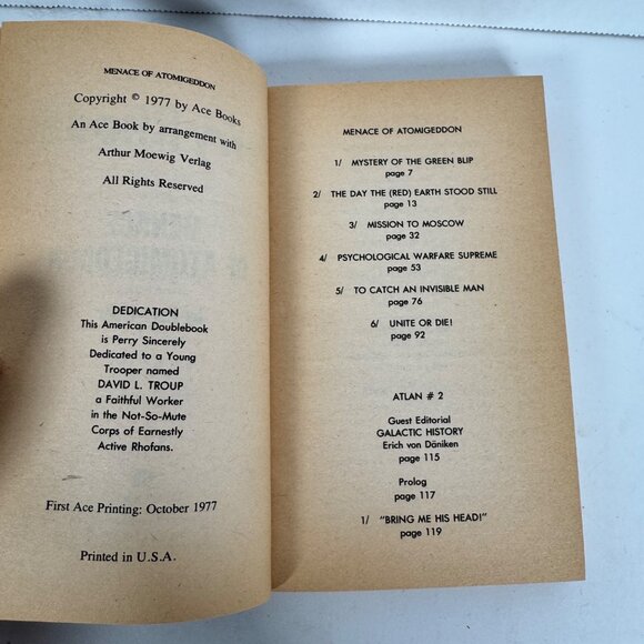 Perry Rhodan & Atlan Lot of 5 Books (7 Stories) Ace Sci-Fi Space Opera Vintage - Picture 9 of 16